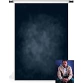 Kate 5x7ft Dark Blue Abstract Backdrops Microfiber Dark Blue Portrait Background for Photoshoot for Photography