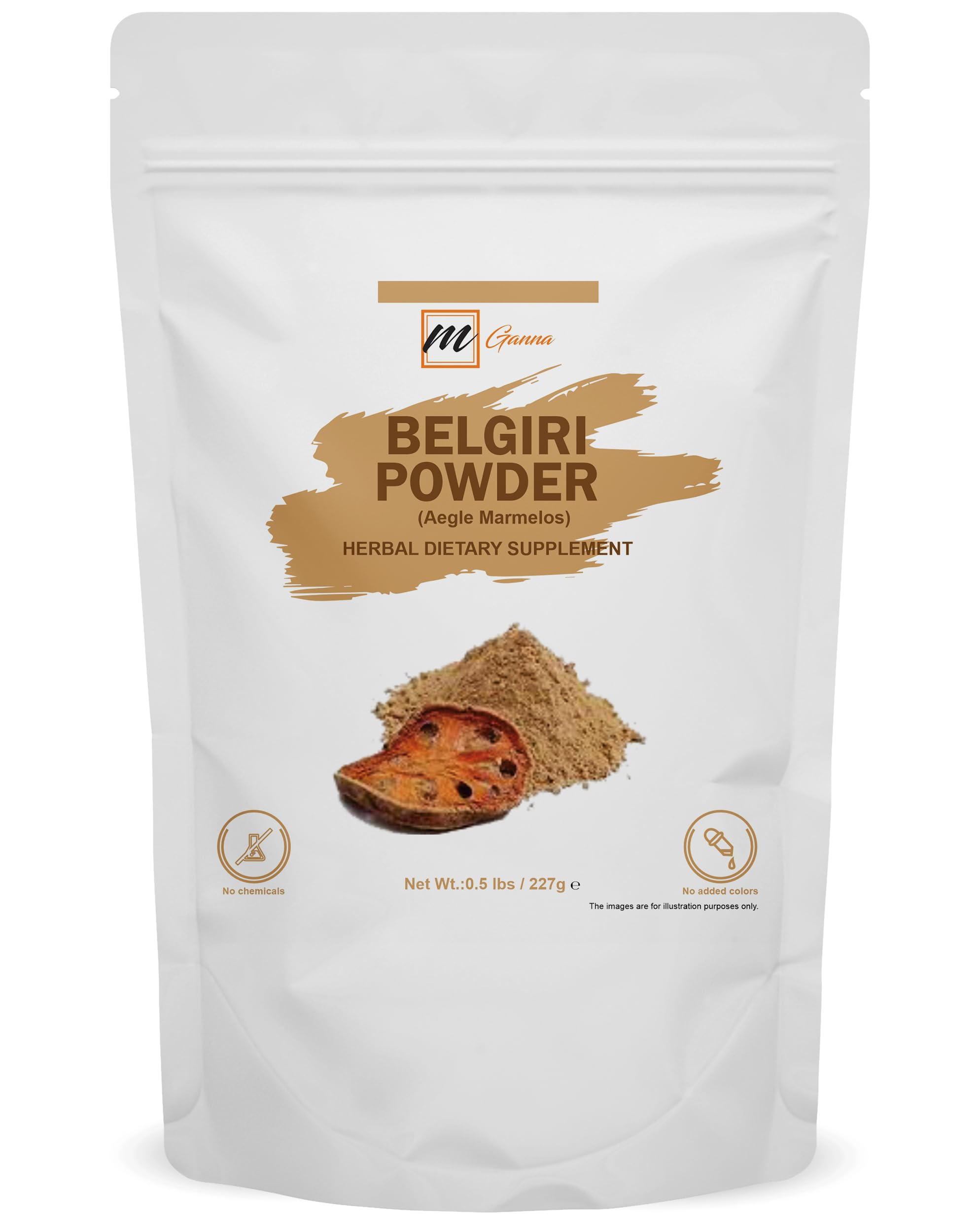 mGanna 100% Natural Belgiri Powder for Healthy Hair and Skin 227 GMS / 0.5 LBS