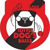 The Dog's Balls Dog Tennis Balls Red Small 6-Pack Non Abrasive Felt view 9
