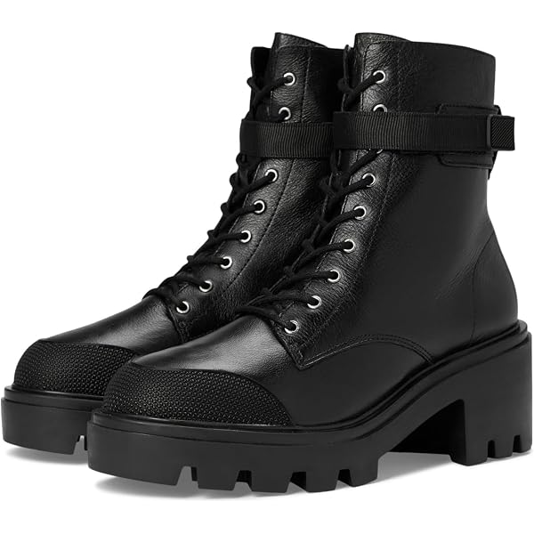 SCHUTZ Turmalina Women's Boots – Mid Calf Leather Boots With Iridescent Embellishments - View #9
