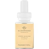 Pura x Glasshouse Home Diffuser Refill, Single Refill, Kyoto in Bloom | Scent Refill for Pura Home Smart Plug-In Wall Diffusers, Clean and Safe, Long-Lasting Fragrance for Home and Office