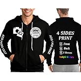 Custom Zip Up Hoodie Add Your Design Personalized Hoodies With Your Text Logo Image Customized Sweatshirt