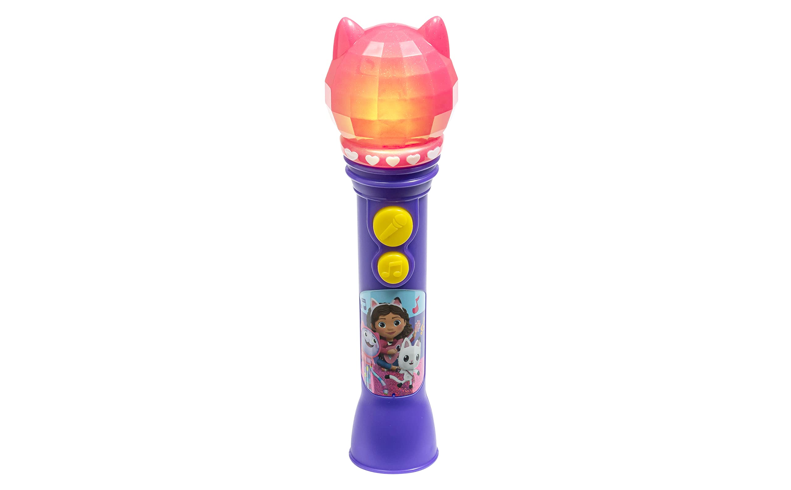 DreamWorks Gabby's Dollhouse Toy Microphone for Kids, Musical Toy for Girls with Built-in Music