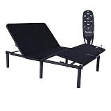 Fromann Adjustable Bed Frame Full Bed Base, Head & Foot Incline, USB Ports, Zero Gravity, Nightlight, 3-Heights Adjustable Legs, No Tools Assembly