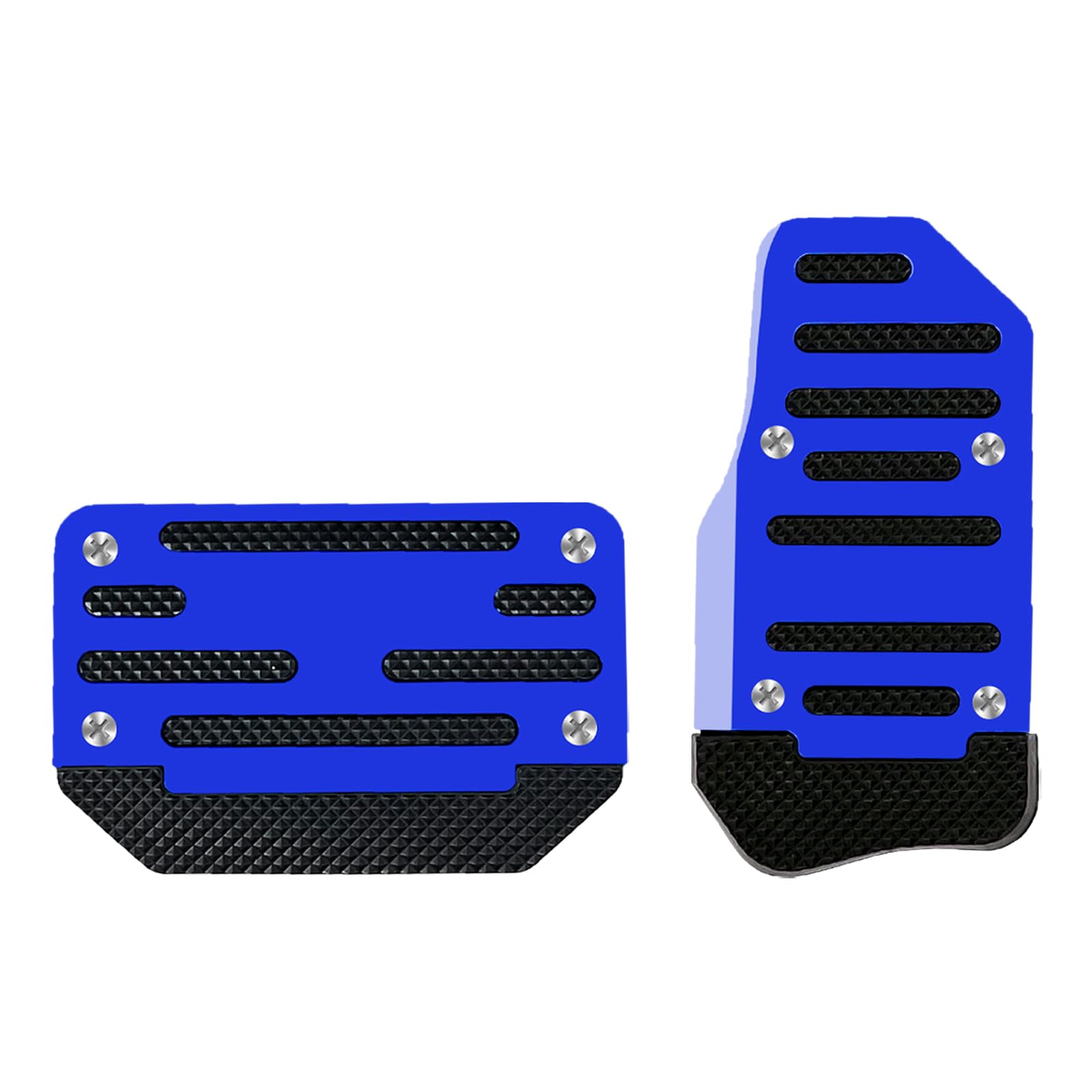Photo 1 of SamWinGear 2PCS Gas Dedal Covers Automatic Car Brake Pedal Cover, Alloy Non-Slip Gas and Brake Decoration Protection Transmission Pedal Covers Replacement Pad Universal Accessories for Most Cars(Blue)