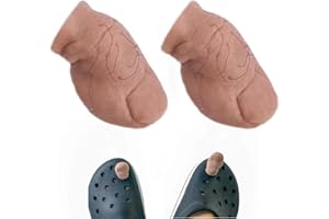 JEFUZH 3D Toe Shoe Charms Big Toe Croc Charm with Hairy, Ugly Croc Toe Charms, Funny Big Toe Croc Charm, DIY Unique Shoe Decoration Charms,Clogs Bubble Slides Sandals Shoe Decoration