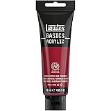 Liquitex 1046116 BASICS Acrylic Paint, 4-oz tube, Alizarin Crimson Hue