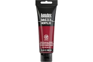 Liquitex BASICS Acrylic Paint, 118ml (4-oz) Tube, Alizarin Crimson Hue