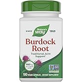 Nature's Way Burdock Root, Traditional Joint Support*, 100 Vegan Capsules (Packaging May Vary)