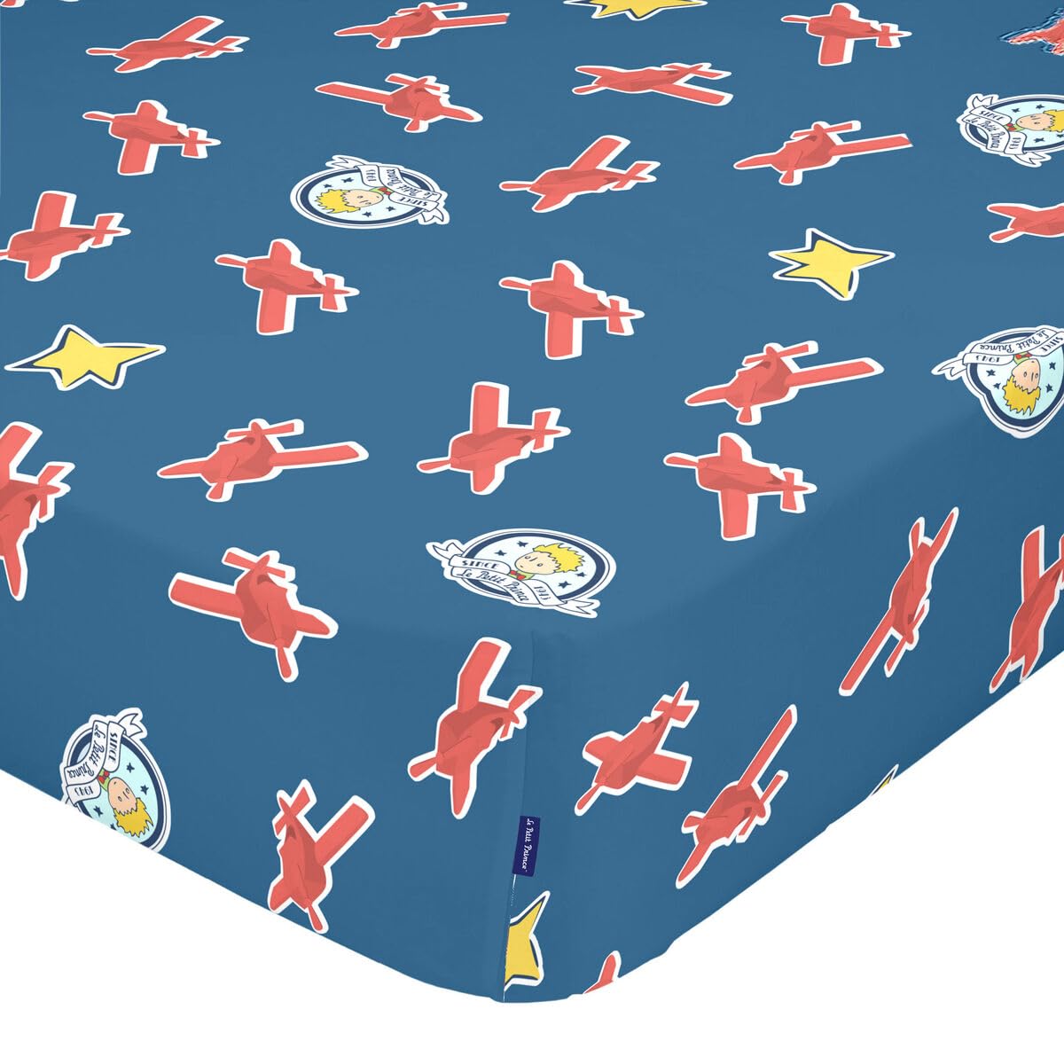 HappyFriday Petit Prince Fitted Sheet Multicoloured 105 x 200 x 32 cm