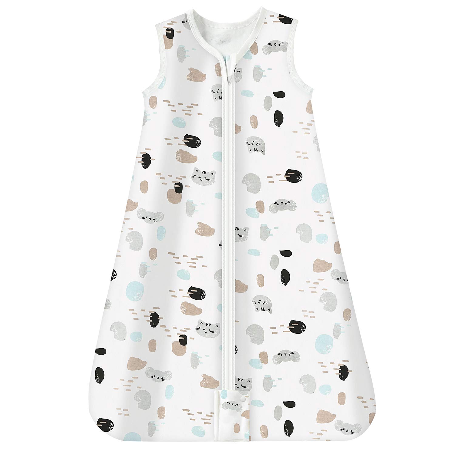 Mosebears Baby Summer Sleeping Bag 0.5 Tog 18-24 Months Cotton Breathable Baby Wearable Blanket