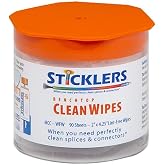Sticklers MCC-WFW Benchtop CleanWipes for Fiber Optics, 90/tub