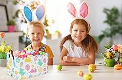 Sanjiaofen Rectangular Easter Baskets, Easket
