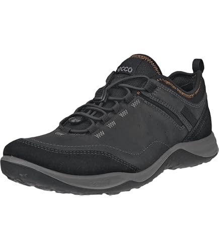 Ecco Men\'s Therap Phorene Sneakers Size 9 - 9.5 Black Textured Comfort Shoes Amazon.com | ECCO Therap Lace, Black, 5-5.5 | Fashion Sneakers main image 2