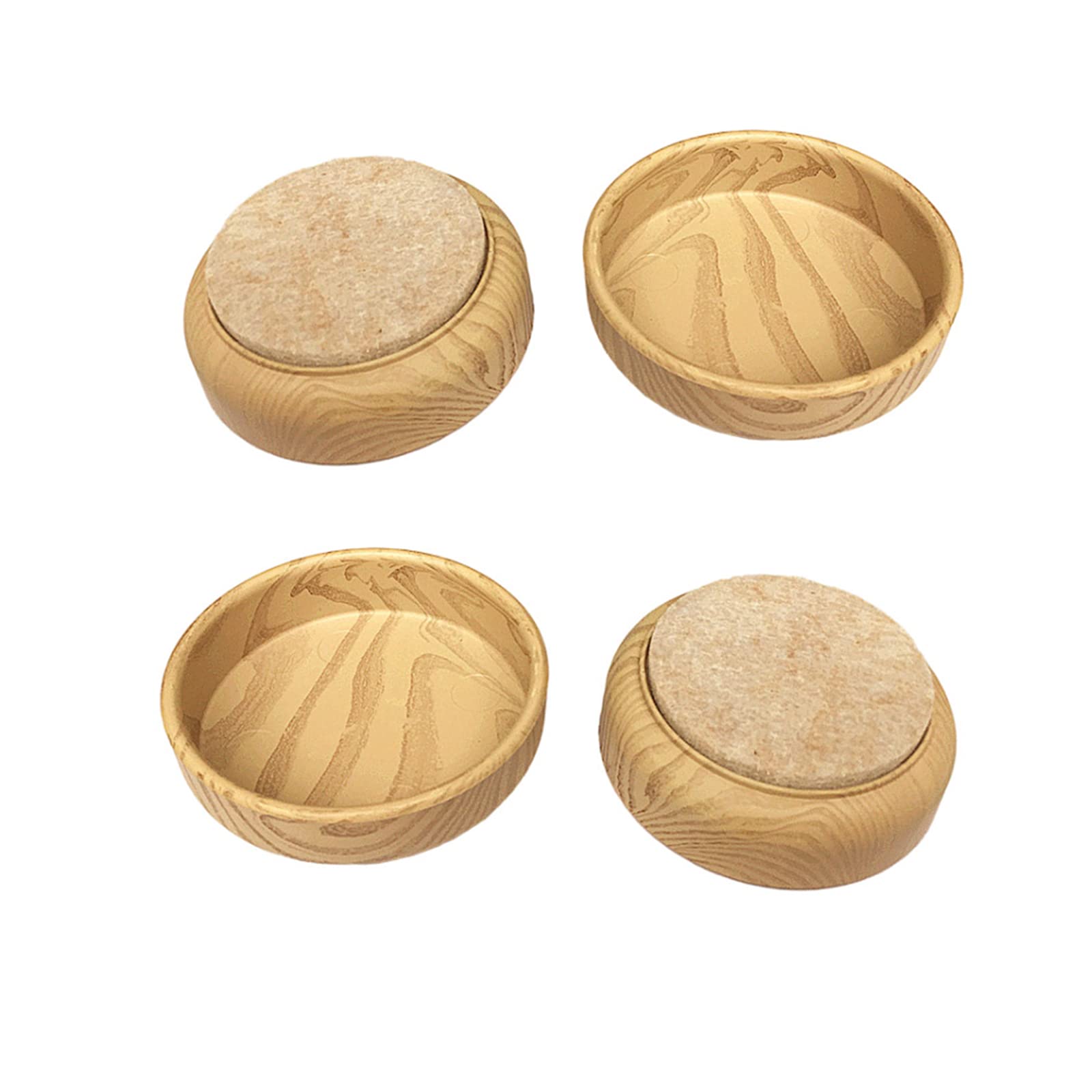 PengLAI Chair Leg Floor Protectors Furniture Legs Cups for Floor Protector Round Cups Felt Chair Foot Cups with Non Slip Floor Leg Protector for Chair Sofa Legs (4 Pcs)
