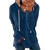 Syellowafter Women Casual Hoodie Long Sleeves Fashion Pullover Loose Fit Tunic Winter Tops Comfy Shirts