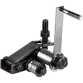 Heavy Duty Manual Ring Roll Bender, &ndash; Handles Up to 5mm Thick Steel Plates &amp; 12mm Bars, Metal Bending Tool for DIY &amp; Professional Use