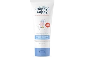 Happy Cappy Dr. Eddie's Moisturizing Cream - Baby Eczema Cream, Eczema Lotion for Kids, Pediatrician-Formulated, Gentle, Paraben Free, Hypoallergenic, Sulfate Free, Soothes Dry Skin - 6 Fl Oz