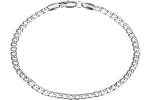 kelistom Gold Anklet Bracelets for Women Men 14K White Gold Plated Cuban Link Herringbone Paperclip Figaro Chain Ankle Bracelets for Women