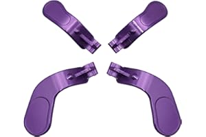 E-MODS GAMING Xbox Elite Controller Paddles, Purple Metal, Set of 4 (Medium 2, Mini 2) for Xbox One Elite Controller Series 1, 2 Model 1797, Core