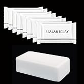 8 Pack Moldable Sealant Clay, Fast Drying White Sealant Mastic Putty for Sealing Drain Pipes, Wall Holes, Air Conditioning Holes，and Household Gaps Filling.