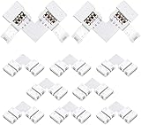 LightingWill 10Pack L Shap 4-Pin RGB LED Light