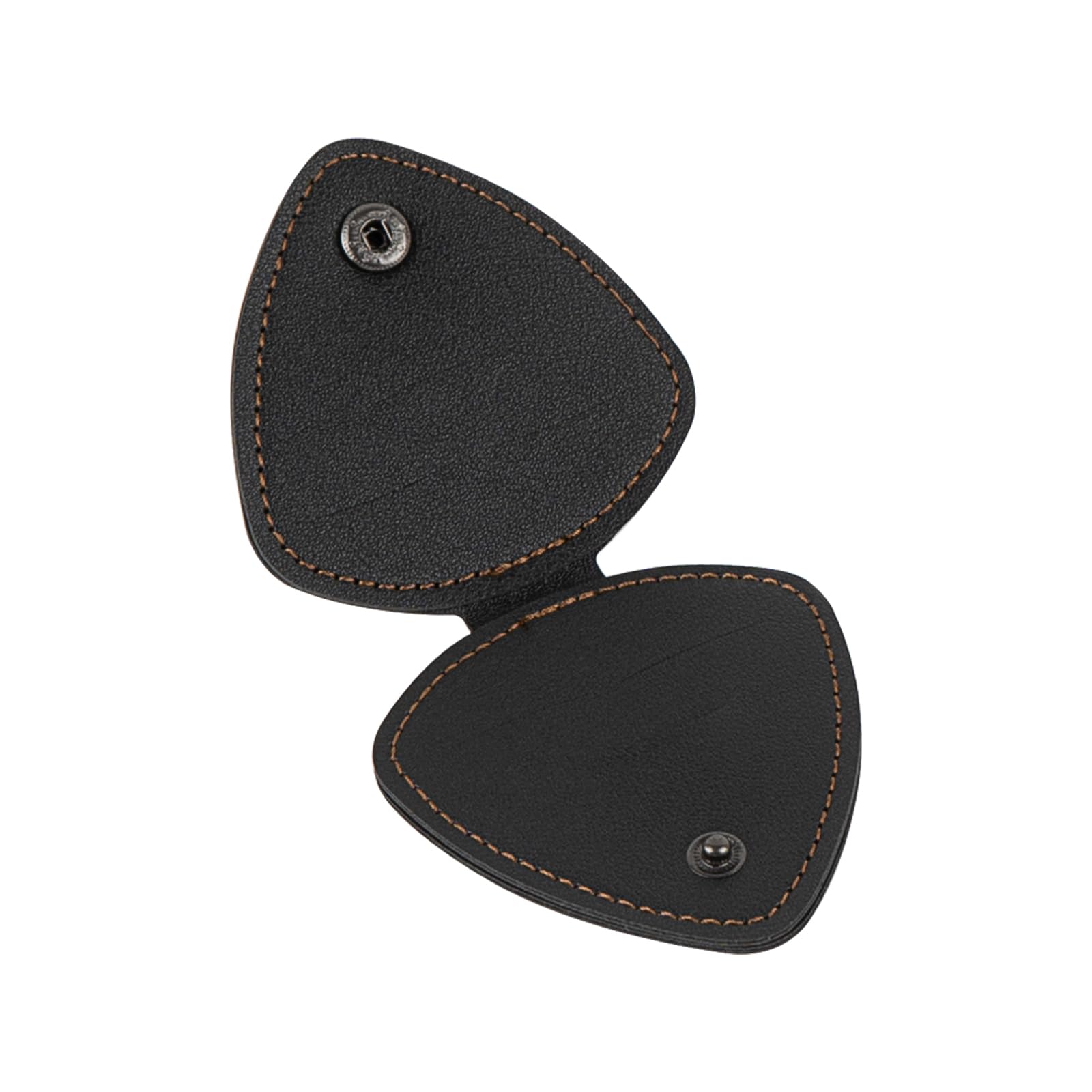 Musiin Guitar Leather Guitar Pick Holder, Guitar Pick Case Bag, Plectrum Case Bag, Pick Cover(Black)