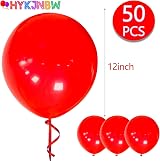 HYKJNBW 12 Inch Red Balloons 50 Pack Thick Latex Party Decorations view 2