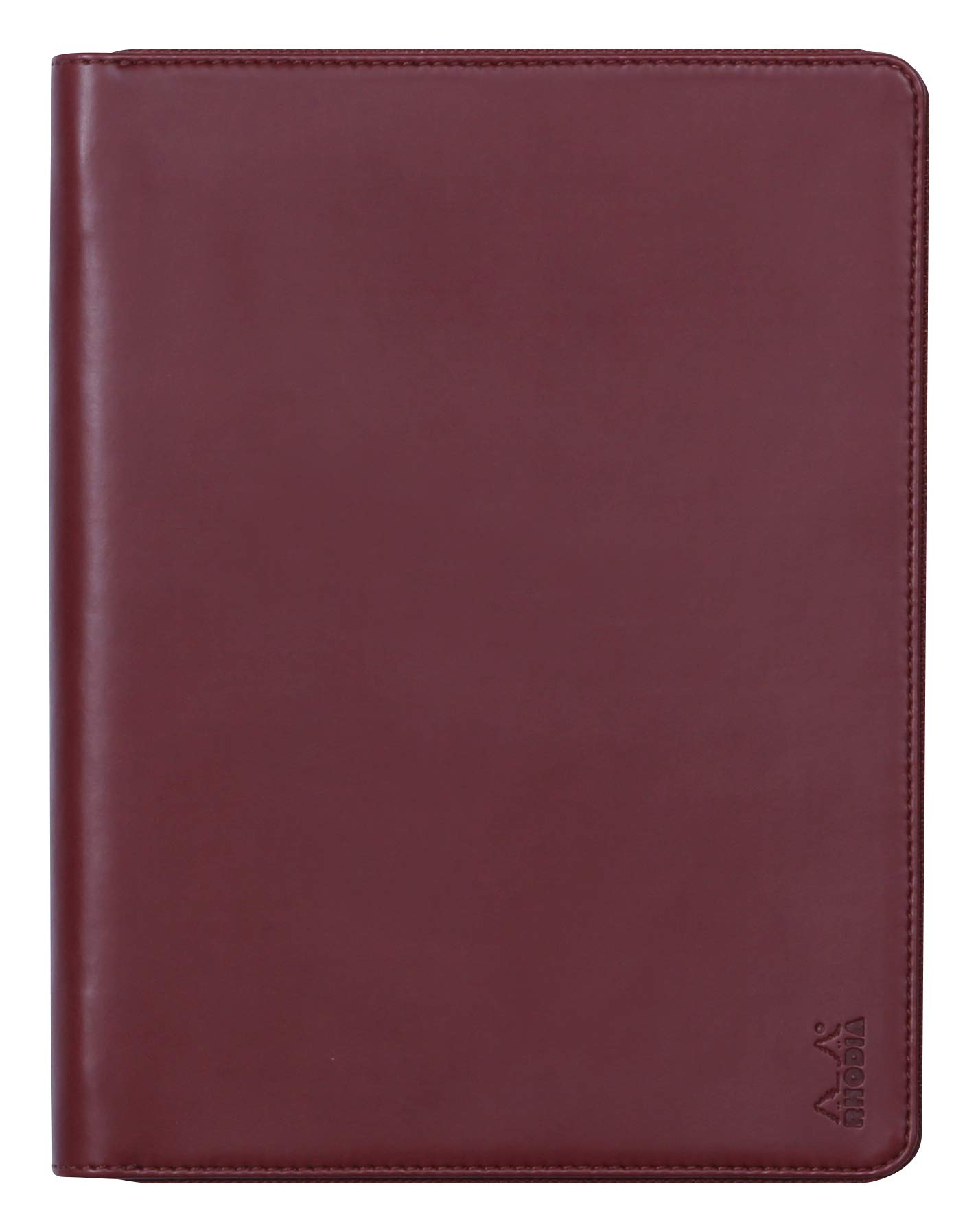 RHODIA 168107C - Briefcase Rhodiarama Lie de Vin - for Notepads and Notebooks A5 or A5+ | Dimensions Closed 19.5x25.5 cm - Pocket for Tablet - Premium Faux Leather