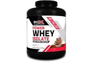 BioX Power Whey Isolate Protein Powder | 100% Pure Whey Isolate | 30g Protein, Low Carb, Sugar Free, Gluten Free, Low Lactose