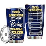 MONIZILUCKY Tennis Instructor Tumbler Stainless