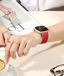 Odbeai Leopard Bands Compatible with Fitbit Sense