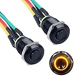 DMWD 2pcs 12mm Metal Momentary Push Button Switch