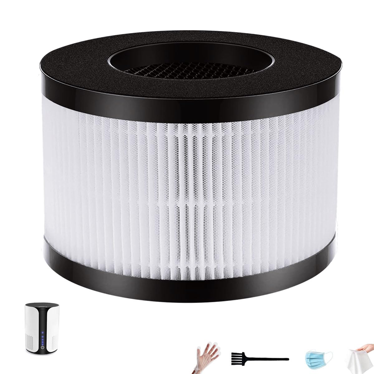 Photo 1 of 1 Pack AP01(H01) hepa filter replacement Only Compatible with himox air purifier filter replacement AP01 Air Purifier, 3-Stage Filtration for AP01 Replacement Filter?Not Fit for Ganiza A10?