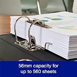 Oxford Leaves A4 Lever Arch Files 2 Pack 70mm Spine Holds 560 Sheets view 3