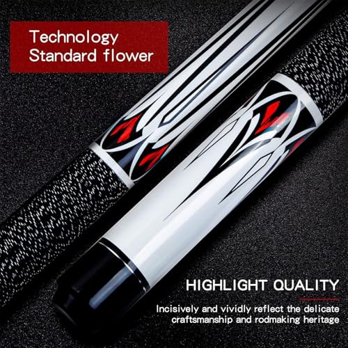 Homodoskey 2-Piece Maple Pool Cue Stick Set, Anti-Warp Great Hand Feel Billiard Cues with 13mm Tip & Center-Joint, Complete Snooker Kit for Home Bar - Includes 2 Cues, 2 Bags, 2 Gloves, 4 Chalks