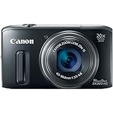 Canon PowerShot SX260 HS 12.1 MP CMOS Digital Camera with 20x Image Stabilized Zoom 25mm Wide-Angle Lens and 1080p Full-HD Vi