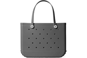 BOGG BAG - Tote for Beach, Pool, Boat, Sports - All Purpose EVA - White Buttons