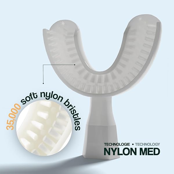 Y-BRUSH NYLONBLACK 2024 – ELECTRIC TOOTHBRUSH – Y-SHAPED BRUSH – INNOVATION AWARDS AT CES 2023-3 MONTHS BATTERY LIFE – ADULT – CLINICALLY PROVEN
