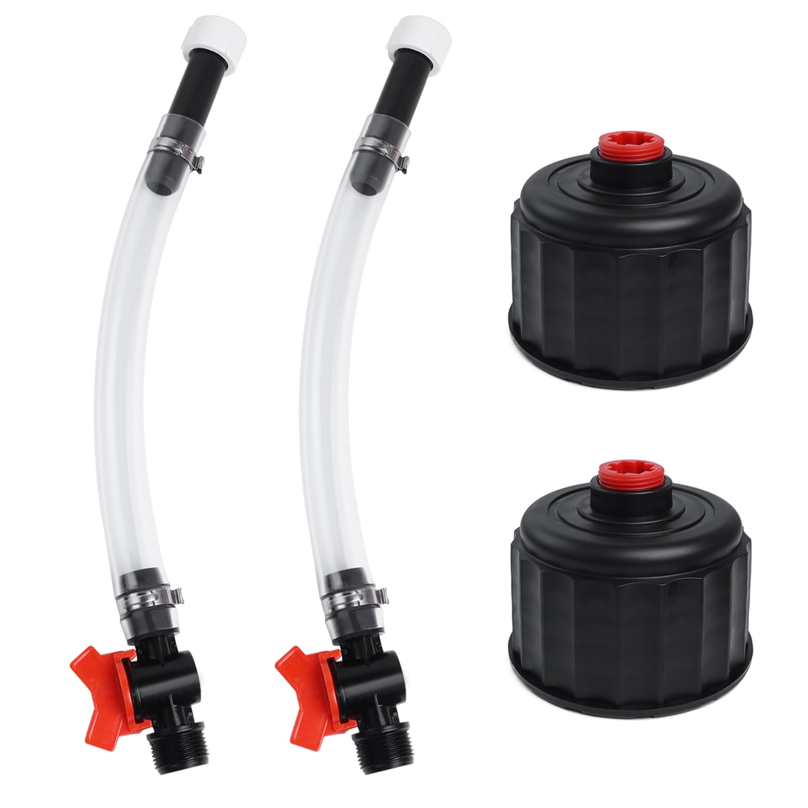 Photo 1 of Eunice Racing Fuel Hose Kit, 2 Racing Vp Fuel Jug Hoses with 2 caps, for Gas Cans, Racing Vp Fuel Jug and 5/5.5 Gallon Jugs