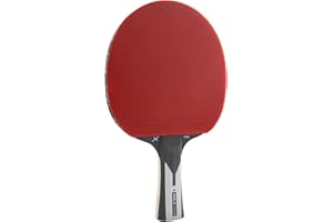 JOOLA Carbon X Pro Performance Ping Pong Paddle - Ergonomic Grip Handle & Pro Friction Technology - ITTF Approved - Ping Pong Racket for Advanced Control & Speed - Table Tennis Racket - Red