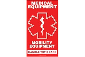 CPAP MEDICAL LUGGAGE TAG Mobility Equipment Medical Equipment Luggage Tag - Handle with Care, DOT and ACAA regulations (LUG-Mobility-Equipment-333) Quantity (1)