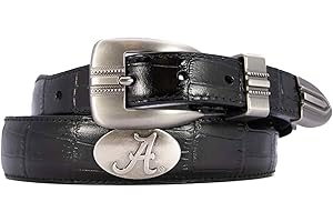 ZEP-PRO Zeppelin Products Inc. NCAA Alabama Crimson Tide Tip Leather Concho Belt