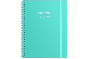 CHEERICOME Planner 2025-2026, Monthly Planner Runs Jul 2025 to Jun 2026, Calendar Planner with Sturdy PP Cover, Weekly Planner 2025, Laminated Tabs, Twin Wire Binding, Elastic Bond, A5 Monthly Planners 2025-2026