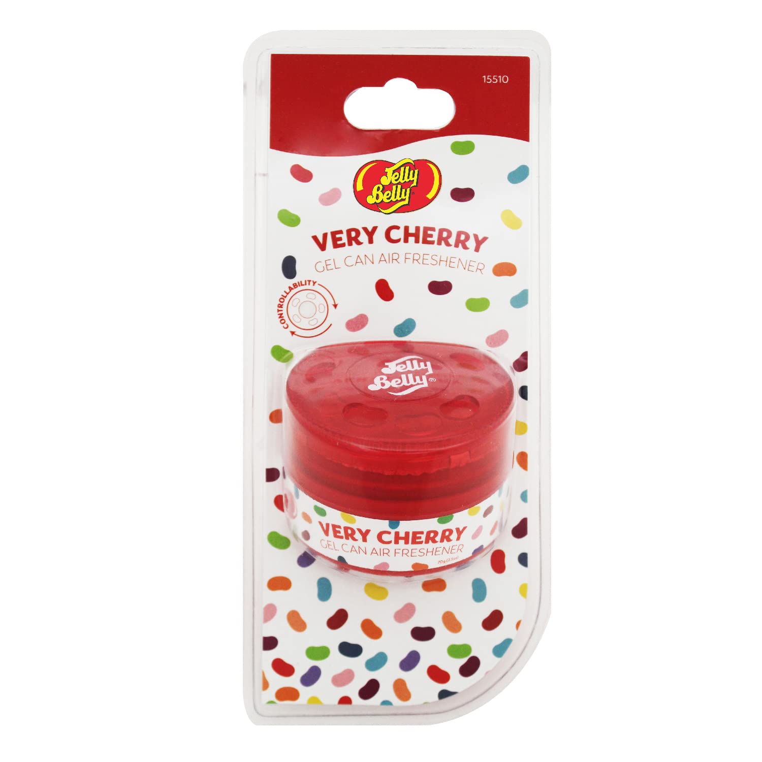 Jelly Belly FER15510A Gel Can Air Freshener-Very Cherry, Red