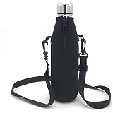 Wanty Neoprene Water Bottle Holder Sleeve – Insulated Carrier With Adjustable Strap For Hiking & Cycling (Fits 22oz)