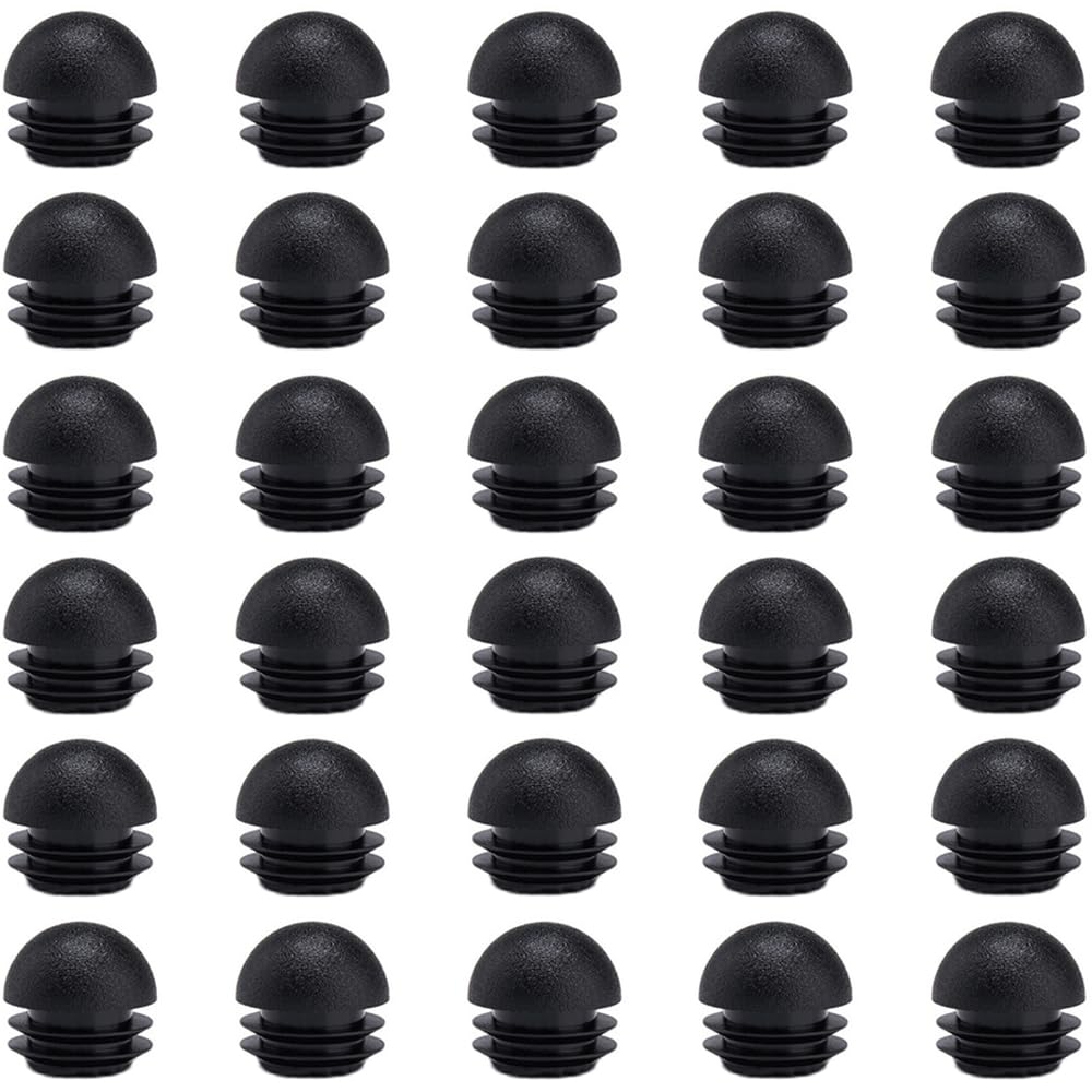Photo 1 of 30Pcs 3/4 Inch/19 mm Round End Caps Plugs Plastic Chair Leg Inserts, Round Tube Inserts Furniture Glides End Caps Chair Leg Glide Furniture Protectors