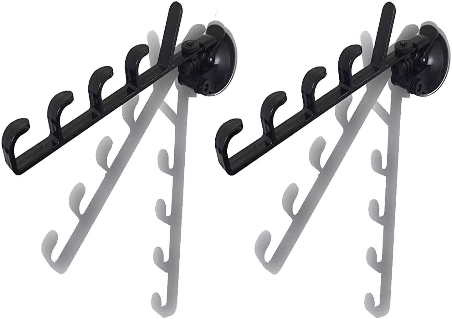 Photo 1 of Adjustable Fishing Pole Rack & Holder - Vehicle & Boat Storage for Car, Truck, SUV & RV - Suction Cup Mounted - No Rods Included - 1 Pair