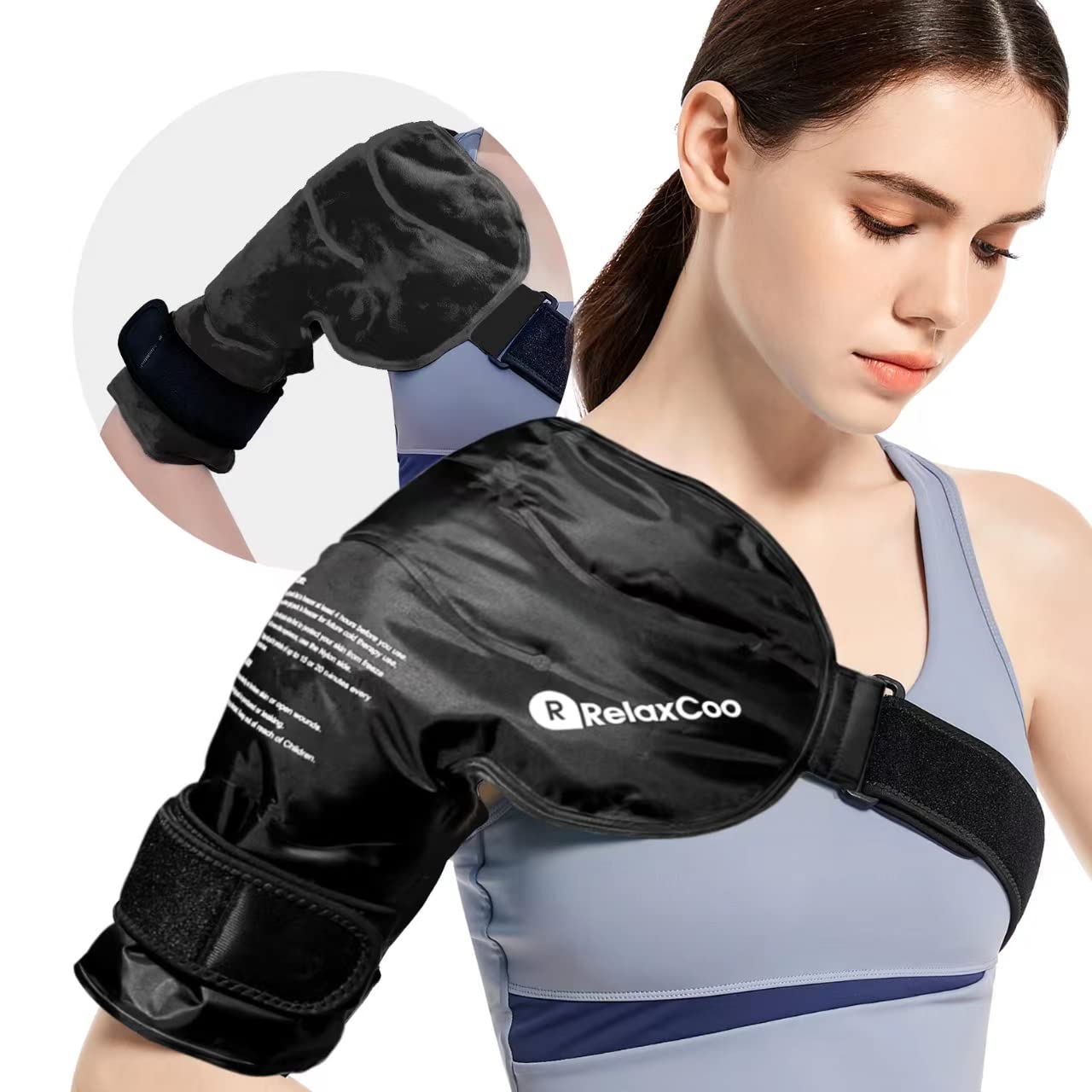 Photo 1 of RelaxCoo Shoulder Ice Pack Rotator Cuff Cold Therapy, Reusable Gel Ice Wrap for Shoulder Injuries & Pain Relief, Bursitis, Tendonitis, Swelling, Recovery for Man and Women