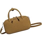 BCIOUS Women Suedes Crossbody Bag Shoulder Purse with Removable Strap Crossbody Purse for Women